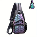 Mochila 2 em 1 Holográfica Unissex - Casual Moderna