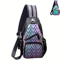 MOCHILA 2 EM 1 HOLOGRÁFICA | MOCHILA + TRANSVERSAL