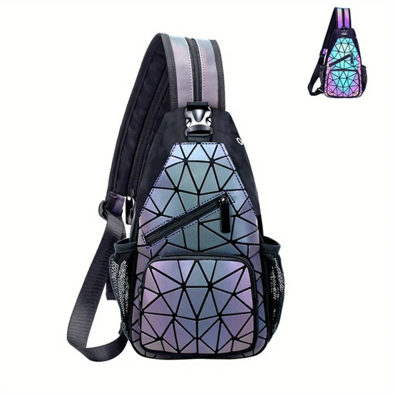 Mochila Casual 2 em 1 Holográfica Unissex