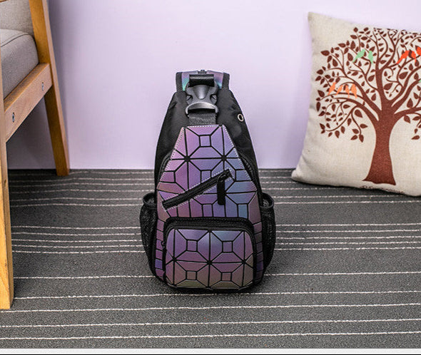 Mochila Casual 2 em 1 Holográfica Unissex