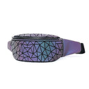 POCHETE MASCULINA HOLOGRÁFICA STREETWEAR | PU GEOMÉTRICO | FESTAS & OUTDOOR