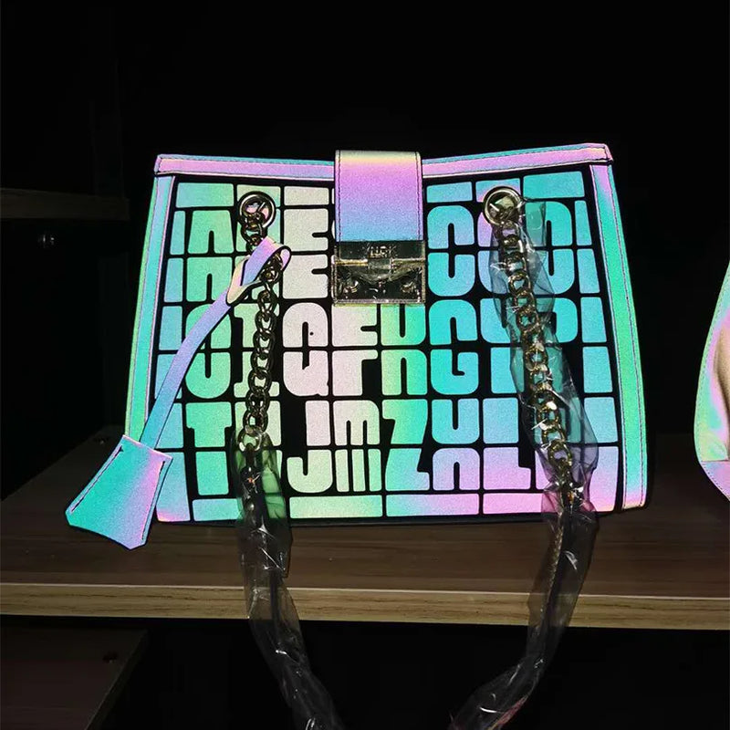 Bolsa Elegance Holográfica Luxo