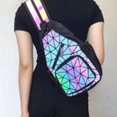 MOCHILA 2 EM 1 HOLOGRÁFICA | MOCHILA + TRANSVERSAL