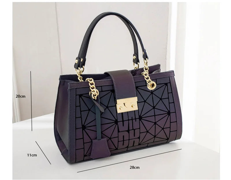 Bolsa Elegance Holográfica Luxo
