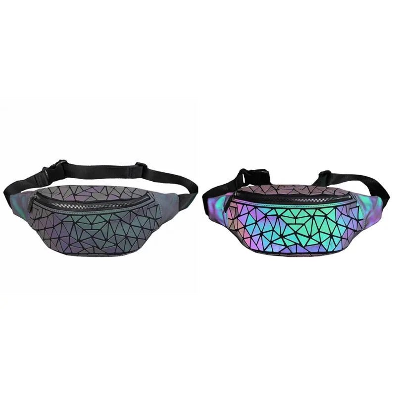 Pochete Doleira Geometria Belt Bag Holográfica - Loja Holoo
